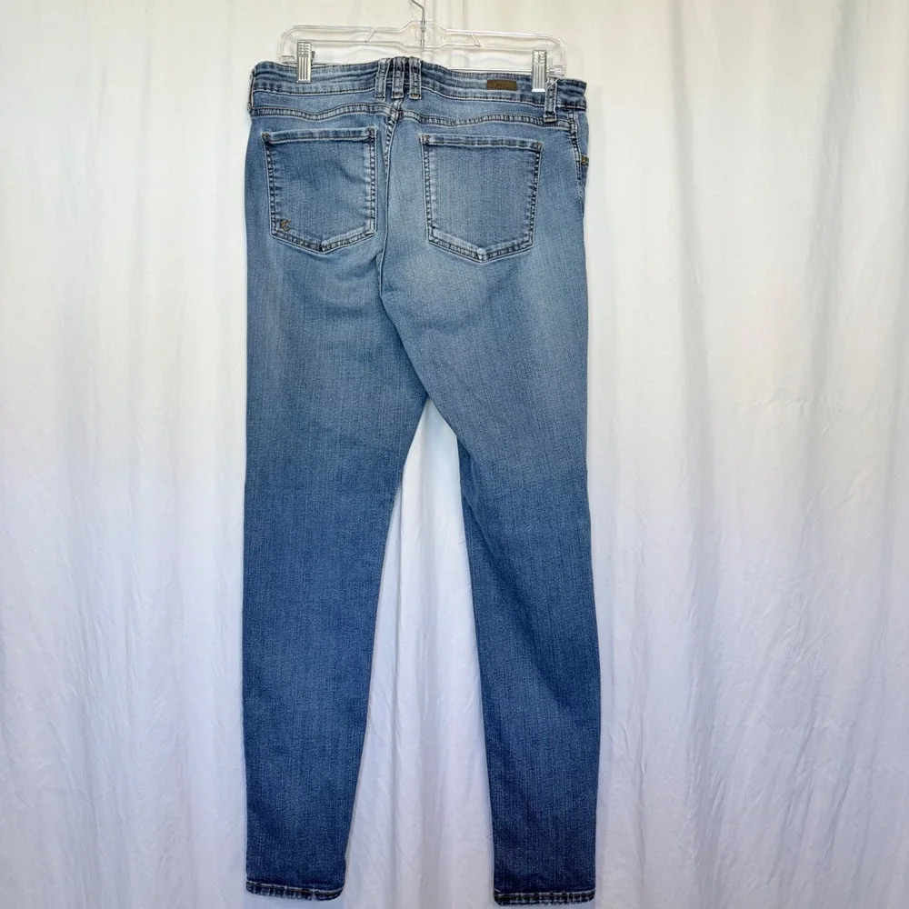 KUT from the Kloth Jeans Mia Toothpick Skinny Blue Stretch Denim Size‎ 14